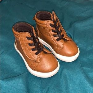Wonder Nation Brown High-Top Size 3 Shoes